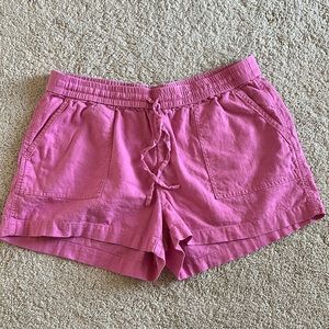 Jcrew linen drawstring shorts